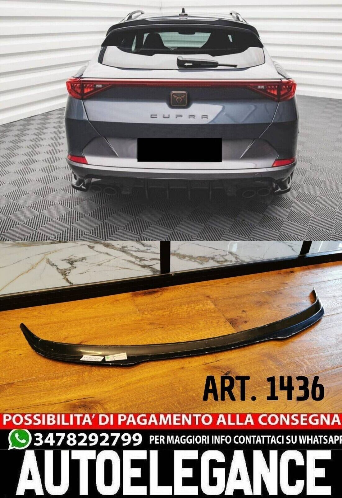 ALA AGGIUNTIVA ADATTA PER CUPRA FORMENTOR 2020+ NERO LUCIDO LOOK SPORTIVO