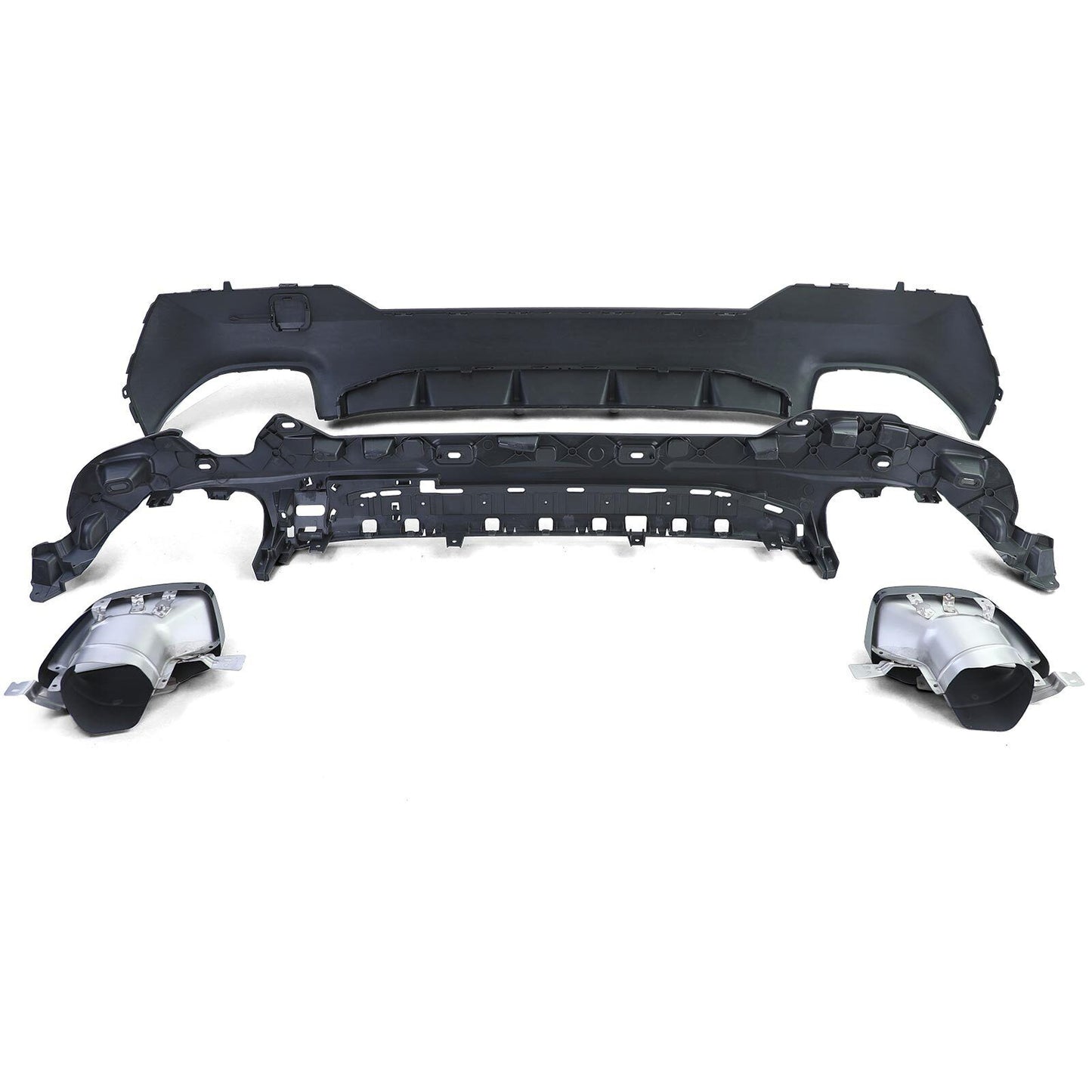 Glossy sports rear diffuser + 440 look exhaust tips for 4 series 