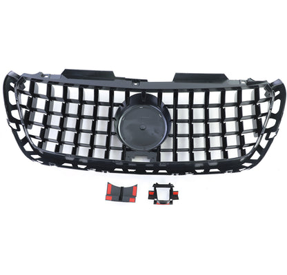 Black chrome gloss sports radiator grille for Mercedes Sprinter W907 910 from 18 