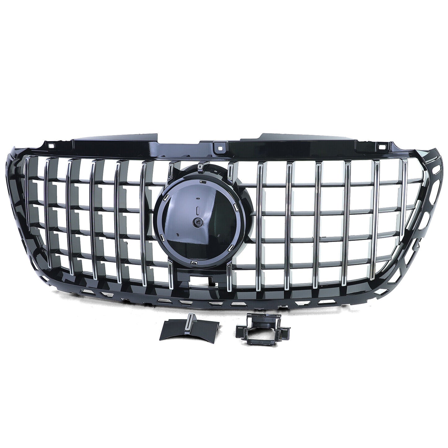 Black chrome gloss sports radiator grille for Mercedes Sprinter W907 910 from 18 