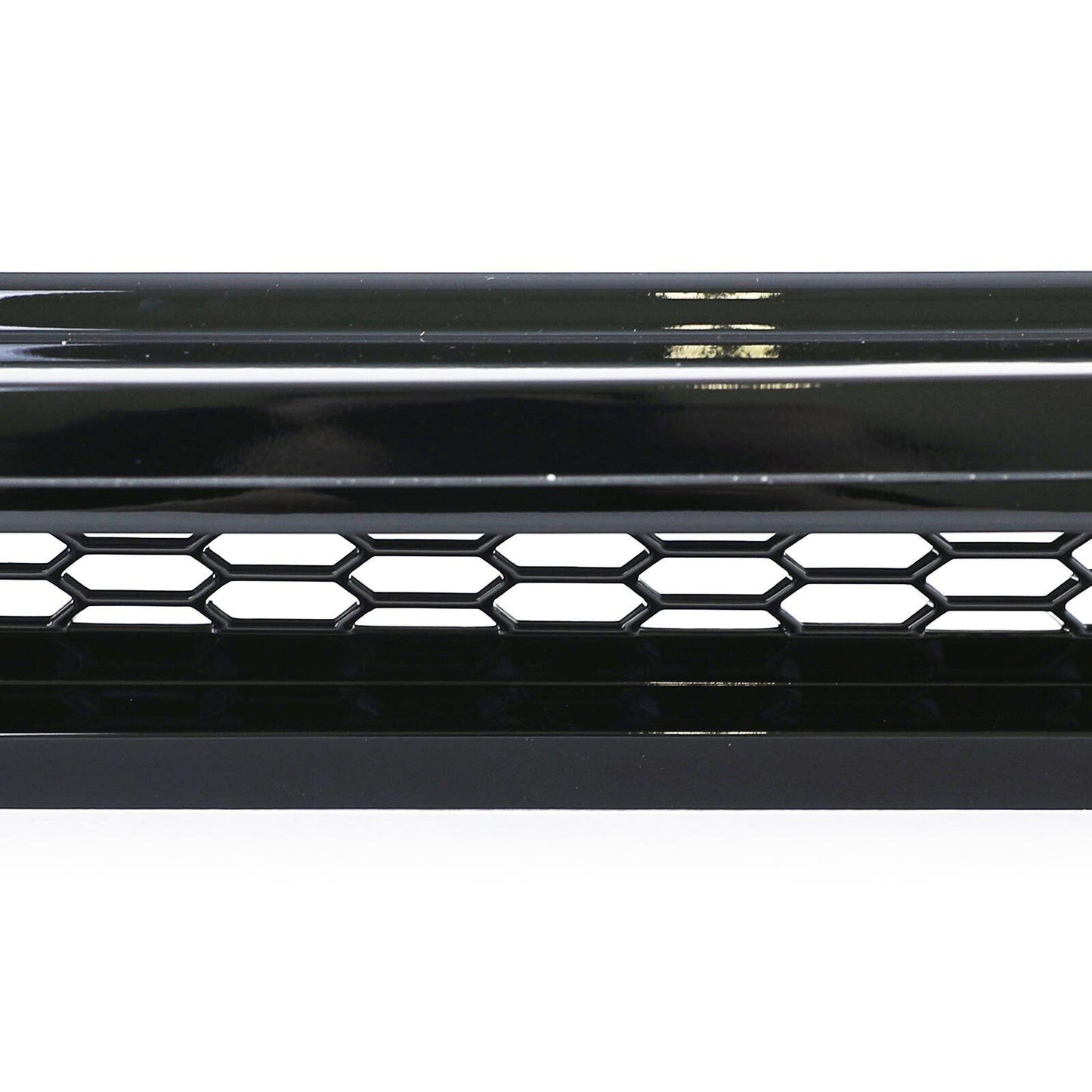Front spoiler lip with splitter and grille in glossy black for VW Bus T6.1 from 19 