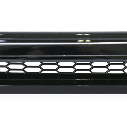 Front spoiler lip with splitter and grille in glossy black for VW Bus T6.1 from 19 