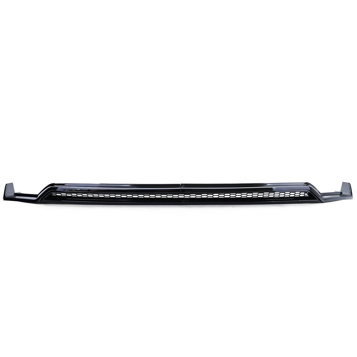Front spoiler lip with splitter and grille in glossy black for VW Bus T6.1 from 19 