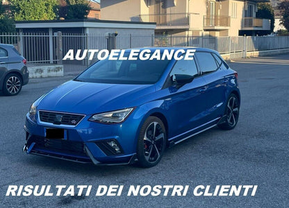 3 PIECE SPLITTER SUITABLE FOR SEAT IBIZA 5 6J FR 2017+ GLOSSY BLACK 