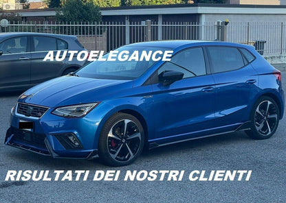 3 PIECE SPLITTER SUITABLE FOR SEAT IBIZA 5 6J FR 2017+ GLOSSY BLACK 