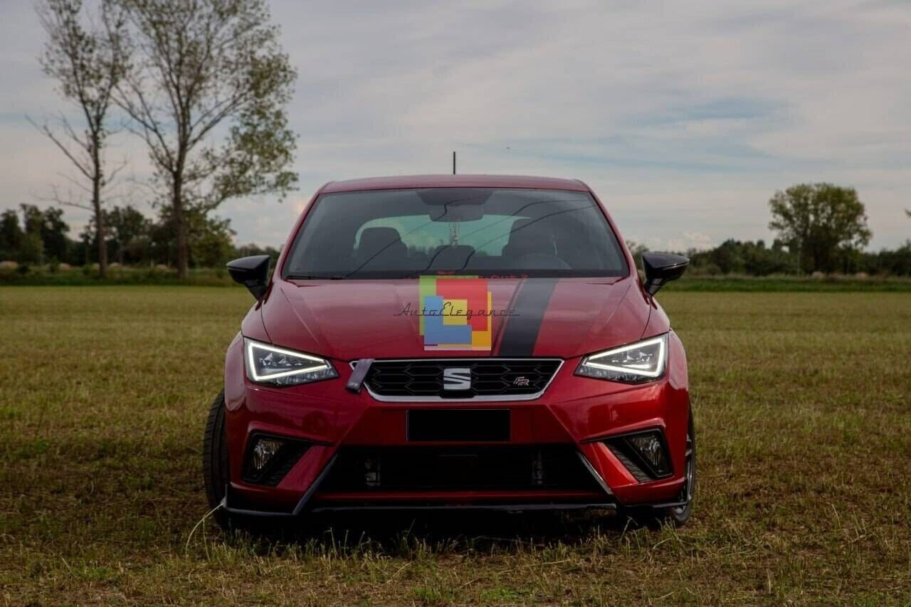 3 PIECE SPLITTER SUITABLE FOR SEAT IBIZA 5 6J FR 2017+ GLOSSY BLACK 