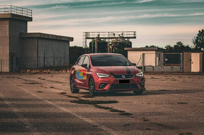 3 PIECE SPLITTER SUITABLE FOR SEAT IBIZA 5 6J FR 2017+ GLOSSY BLACK 