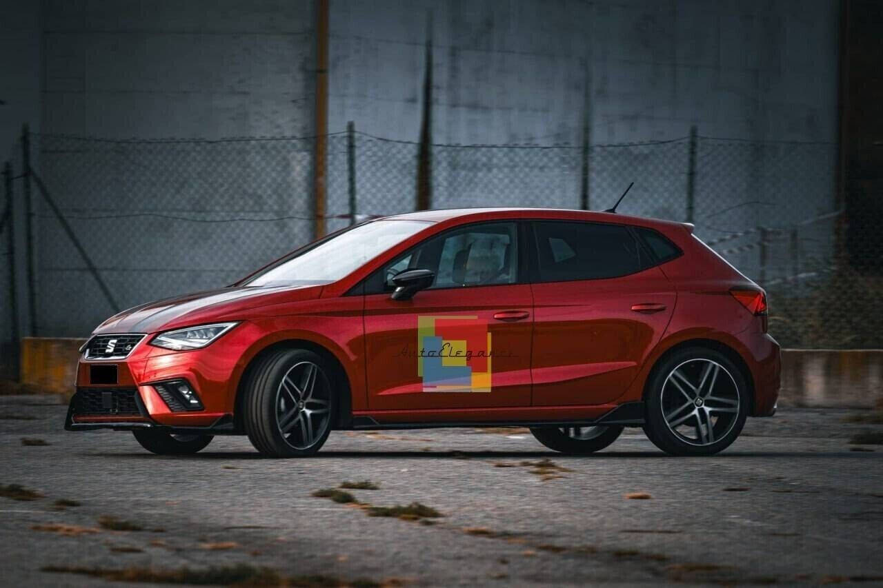 3 PIECE SPLITTER SUITABLE FOR SEAT IBIZA 5 6J FR 2017+ GLOSSY BLACK 