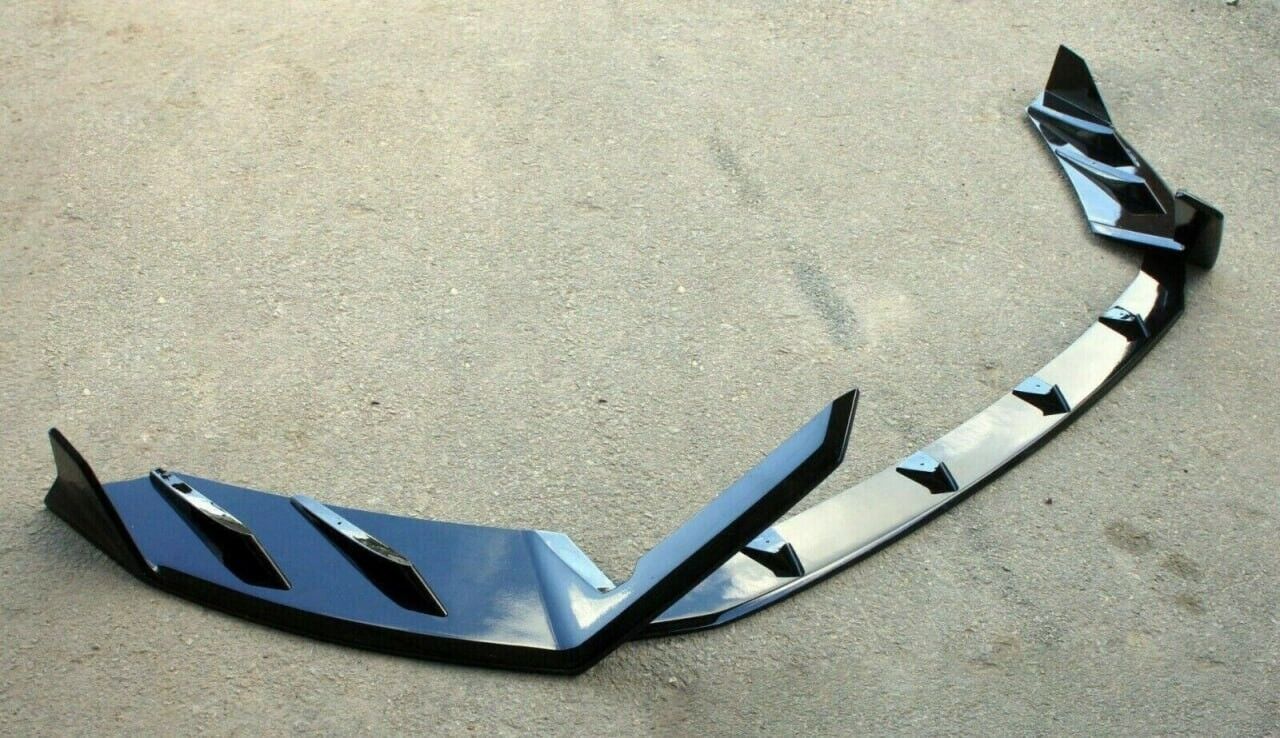 3 PIECE SPLITTER SUITABLE FOR SEAT IBIZA 5 6J FR 2017+ GLOSSY BLACK 