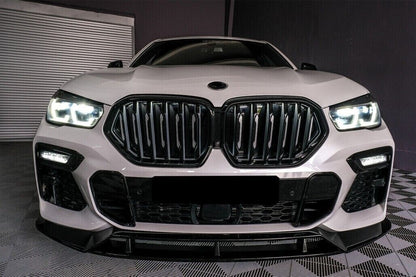 Splitter anteriore lama Performance Type 2 Nero lucido adatto per BMW X6 G06