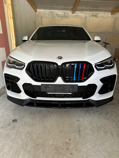 Splitter anteriore lama Performance Type 2 Nero lucido adatto per BMW X6 G06