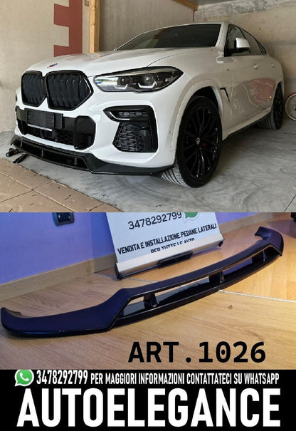Splitter anteriore lama Performance Type 2 Nero lucido adatto per BMW X6 G06
