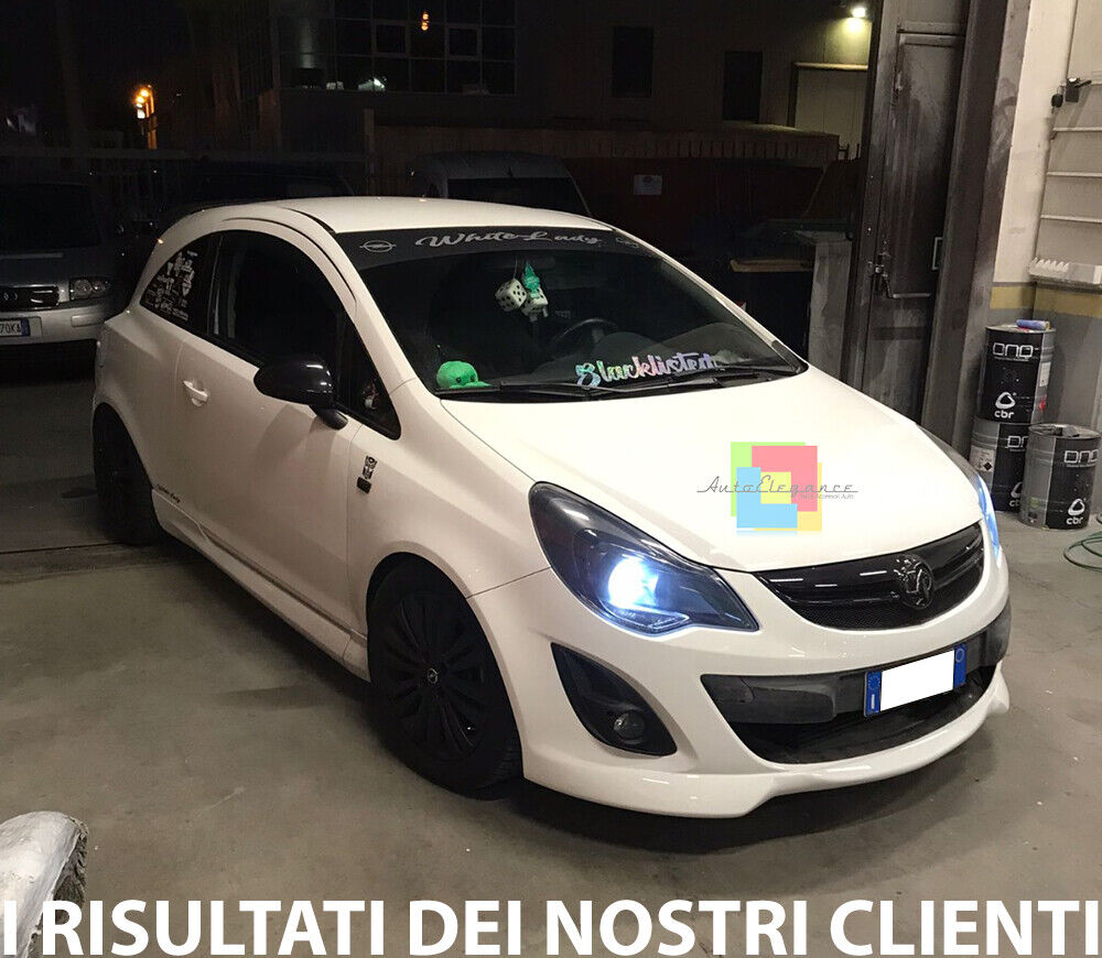 FRONT BUMPER SPOILER OPEL CORSA D 2010-2014 FACELIFT LOOK OPC ABS. 
