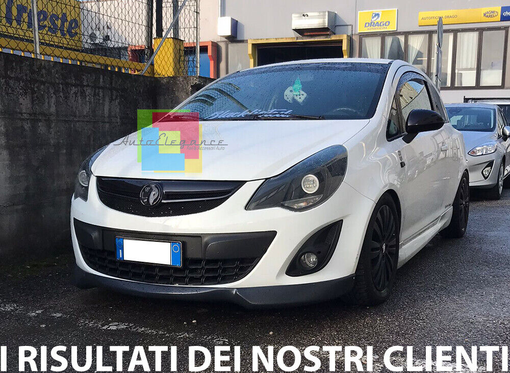 FRONT BUMPER SPOILER OPEL CORSA D 2010-2014 FACELIFT LOOK OPC ABS. 