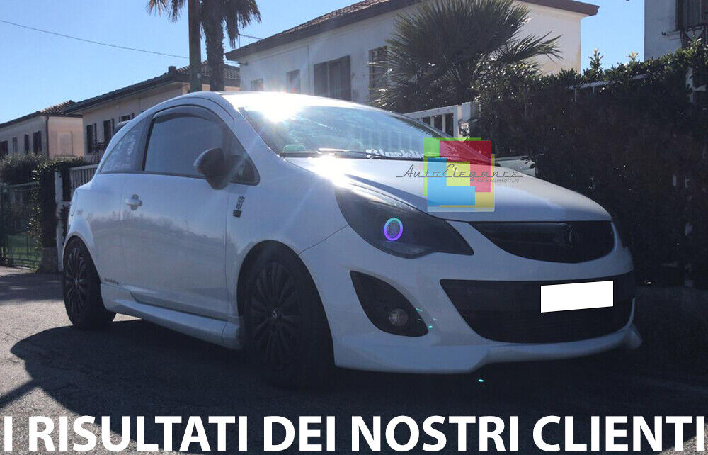FRONT BUMPER SPOILER OPEL CORSA D 2010-2014 FACELIFT LOOK OPC ABS. 