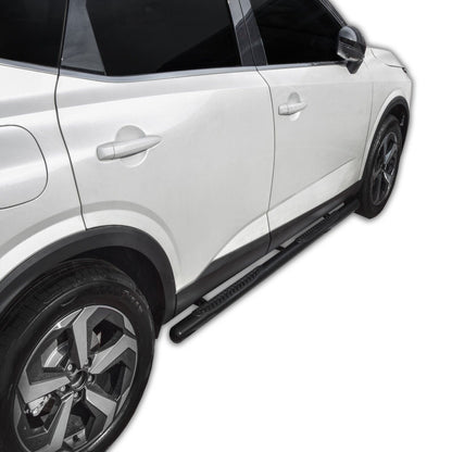 RUNNING BOARDS FOR NISSAN QASHQAI J12 from 2021 Black