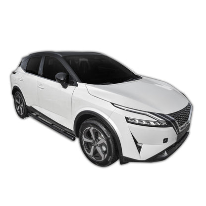 RUNNING BOARDS FOR NISSAN QASHQAI J12 from 2021 Black