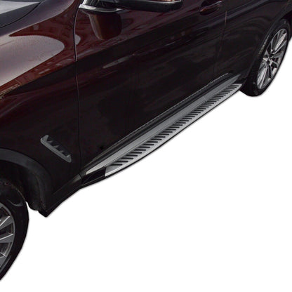 PEDANE LATERALE SOTTOPORTA ALLUMINIO ADATTO PER BMW X3 G01 / X4 G02