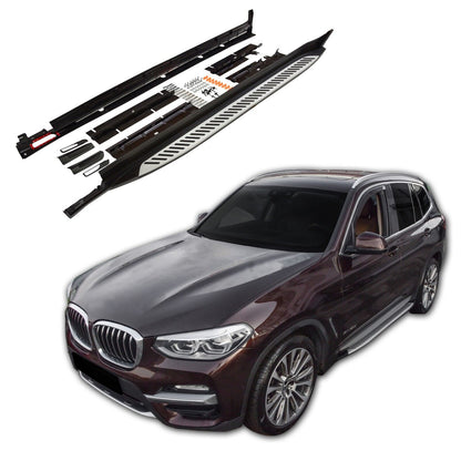 PEDANE LATERALE SOTTOPORTA ALLUMINIO ADATTO PER BMW X3 G01 / X4 G02