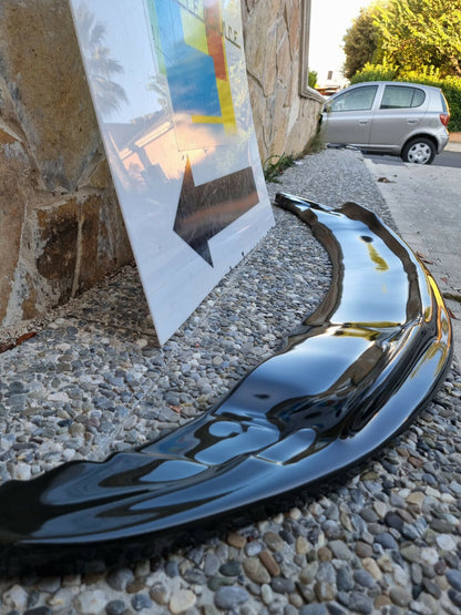 SOTTO PARAURTI BMW SERIE 3 E92 E93 SPOILER ANTERIORE M SPORT SPLITTER ABS NERO