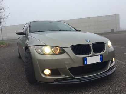 SOTTO PARAURTI BMW SERIE 3 E92 E93 SPOILER ANTERIORE M SPORT SPLITTER ABS NERO