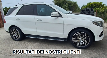 PEDANE LATERALI SOTTO PORTA MERCEDES GLE W166 2015-2018 TOP QUALITA' ALLUMINIO