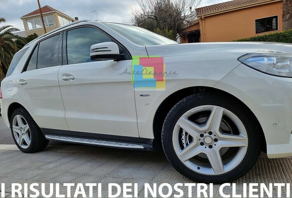 PEDANE LATERALI SOTTO PORTA MERCEDES GLE W166 2015-2018 TOP QUALITA' ALLUMINIO