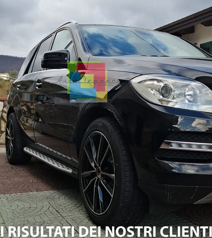 PEDANE LATERALI SOTTO PORTA MERCEDES GLE W166 2015-2018 TOP QUALITA' ALLUMINIO