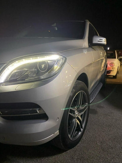 PEDANE LATERALI SOTTO PORTA MERCEDES GLE W166 2015-2018 TOP QUALITA' ALLUMINIO