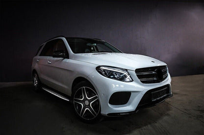 PEDANE LATERALI SOTTO PORTA MERCEDES GLE W166 2015-2018 TOP QUALITA' ALLUMINIO