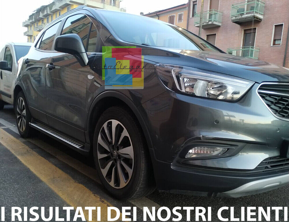 PEDANE LATERALI OPEL MOKKA / MOKKA X 2012-2020 SOTTO PORTA ANTISCIVOLO SPORT