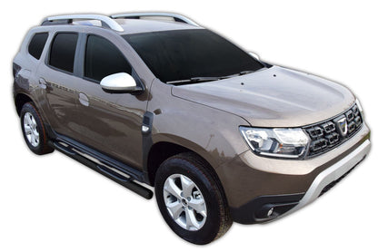 Pedane Laterali INOX ADATTO Per DACIA DUSTER 2017-2024 NERO