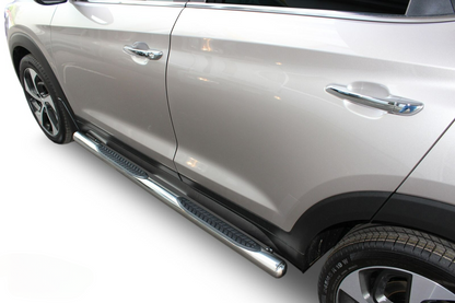 PEDANE LATERALE INOX ADATTO PER HYUNDAI TUCSON 2015 - 2020