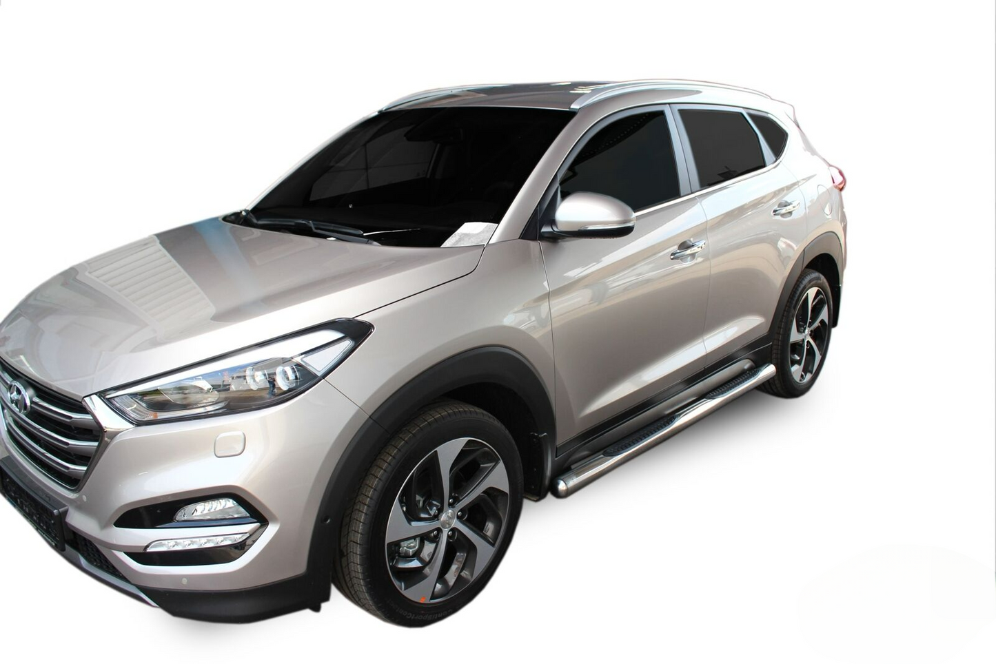PEDANE LATERALE INOX ADATTO PER HYUNDAI TUCSON 2015 - 2020