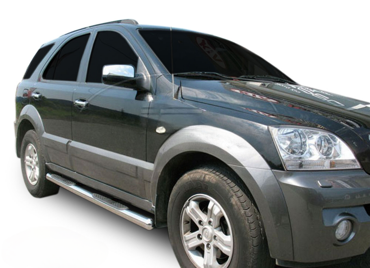 STAINLESS STEEL SIDE STEPS SUITABLE FOR KIA SORENTO 2002-2008