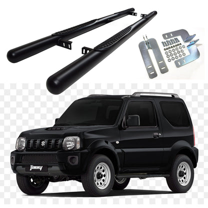 PEDANE LATERALI INOX ADATTI PER SUZUKI JIMNY 1998-2018 3 PORTE