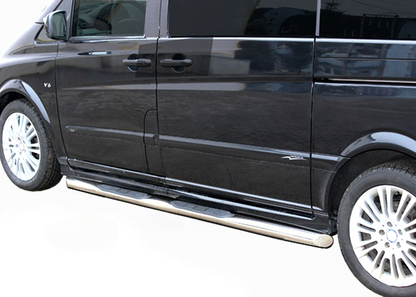 PEDANE LATERALI INOX ADATTI PER MERCEDES VITO VIANO W639 SWB 2005-2012