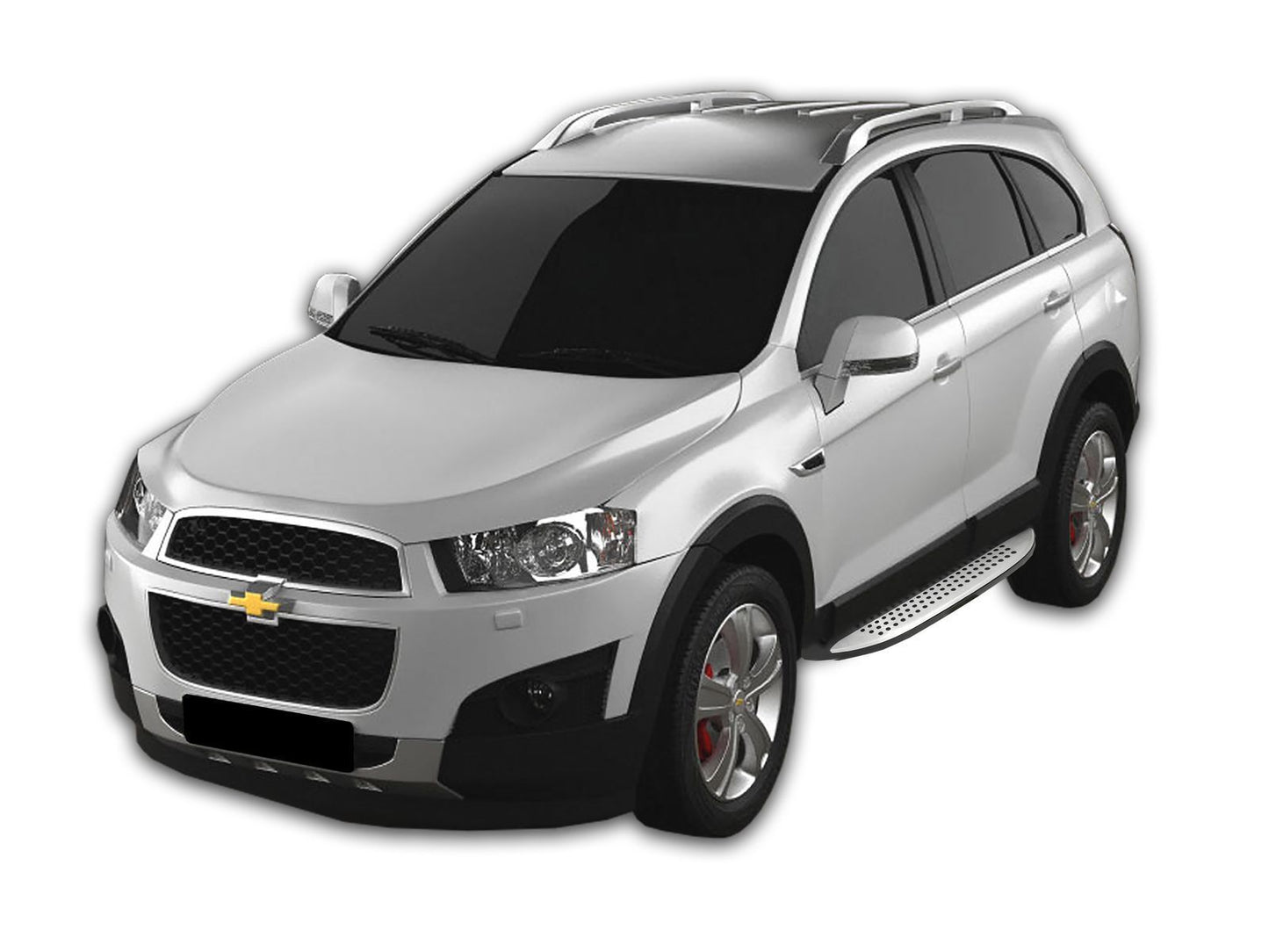 Side Steps Running Boards ALUMINUM SUITABLE for Chevrolet Captiva 2012-2018
