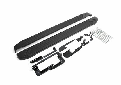 Pedane Laterale ALLUMINIO ADATTO per Kia Sportage 2010-2015 Basic Black