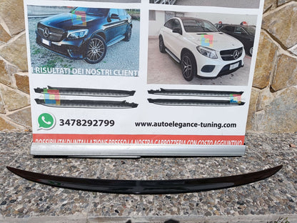 SPOILER POSTERIORE SUL COFANO MERCEDES GLE C167 W167 2019+ COUPE AMG NERO LUCIDO
