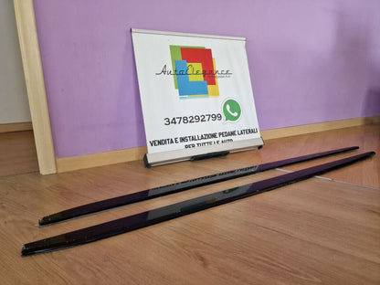 BMW SERIE 1 F20 F21 SOTTOSPLITTER MINIGONNE LATERALI SOTTOPORTA NERO LUCIDO 0034