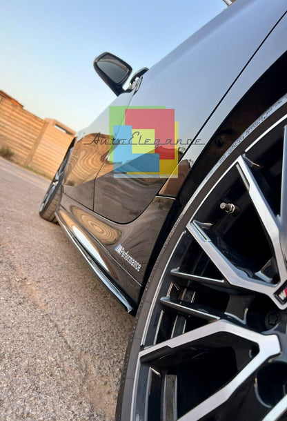 BMW SERIE 1 F20 F21 SOTTOSPLITTER MINIGONNE LATERALI SOTTOPORTA NERO LUCIDO 0034