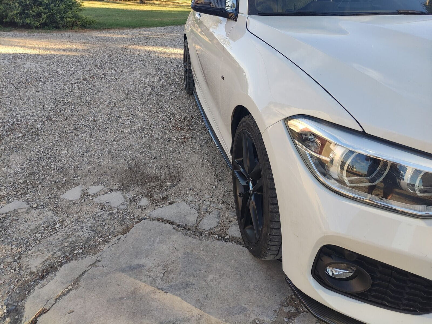 BMW SERIE 1 F20 F21 SOTTOSPLITTER MINIGONNE LATERALI SOTTOPORTA NERO LUCIDO 0034