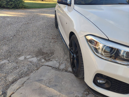 BMW SERIE 1 F20 F21 SOTTOSPLITTER MINIGONNE LATERALI SOTTOPORTA NERO LUCIDO 0034