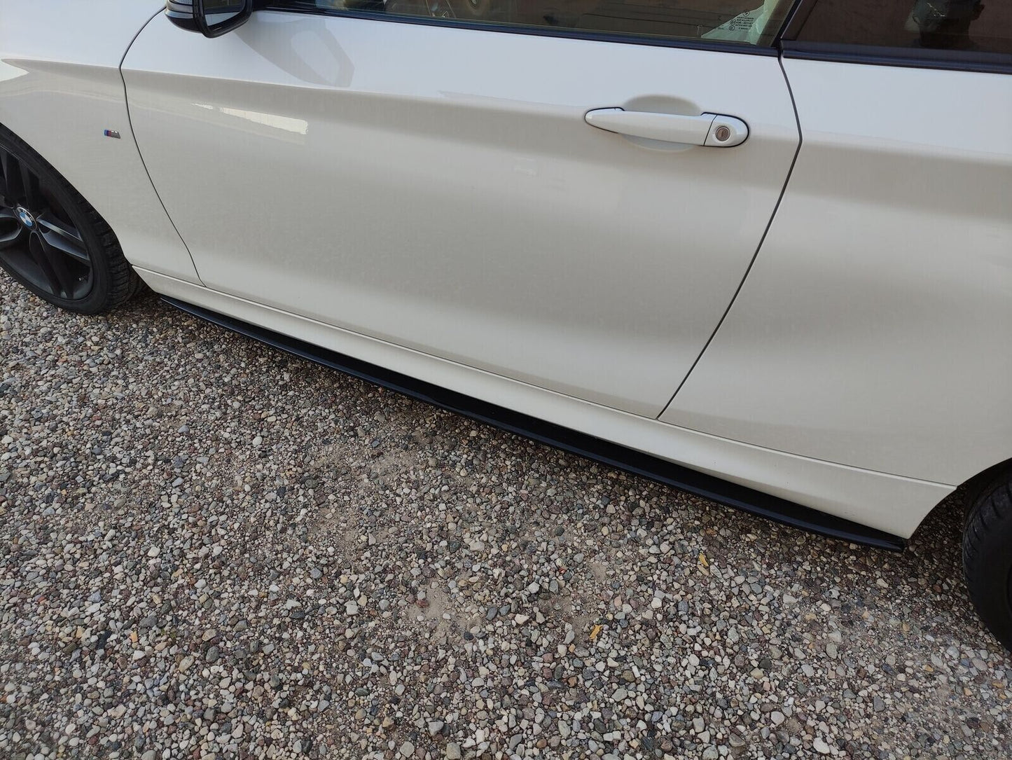 BMW SERIE 1 F20 F21 SOTTOSPLITTER MINIGONNE LATERALI SOTTOPORTA NERO LUCIDO 0034