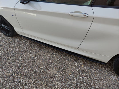 BMW SERIE 1 F20 F21 SOTTOSPLITTER MINIGONNE LATERALI SOTTOPORTA NERO LUCIDO 0034