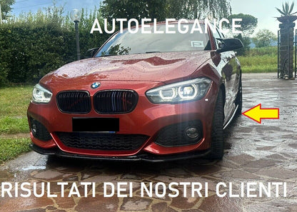 BMW SERIE 1 F20 F21 SOTTOSPLITTER MINIGONNE LATERALI SOTTOPORTA NERO LUCIDO 0034