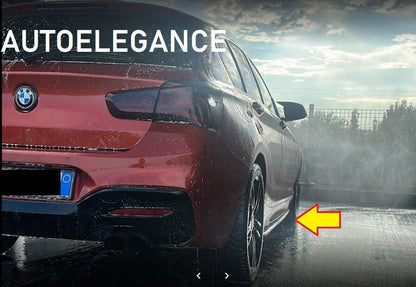 BMW SERIE 1 F20 F21 SOTTOSPLITTER MINIGONNE LATERALI SOTTOPORTA NERO LUCIDO 0034