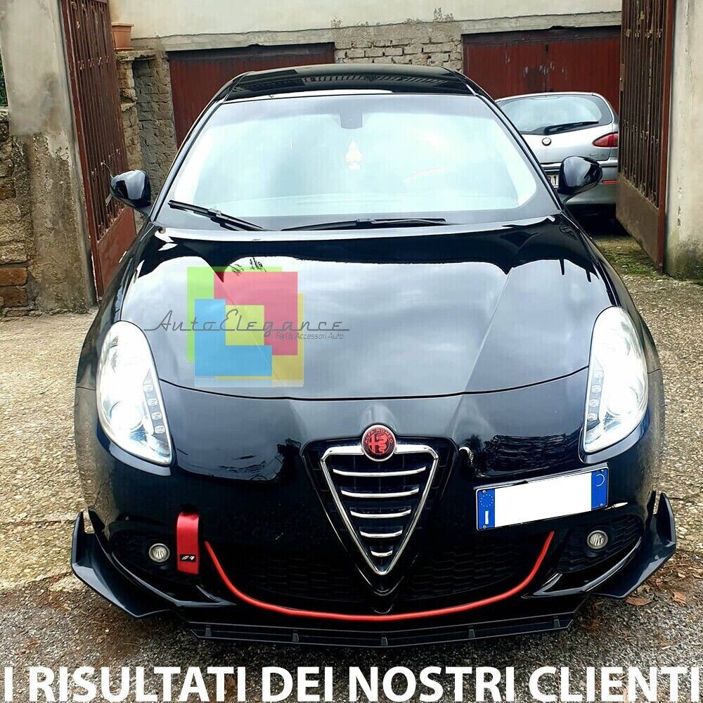 Splitter suitable for alfa romeo giulietta GLOSSY BLACK RS LOOK BLADE 