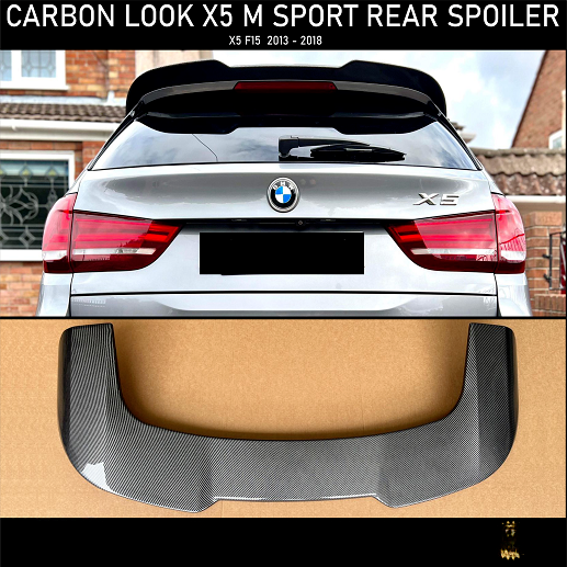 FRONT SPOILER SUITABLE FOR BMW X5 F15 CARBON LOOK TOP SPOILER 